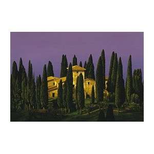 Chris Young Tuscan Villa Limited Edition Print 