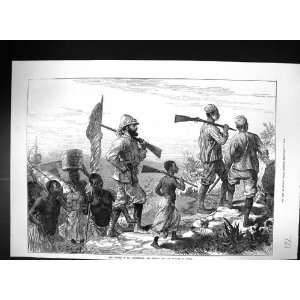  . Livingstone Mr. Stanley Retune Africa Antique Print