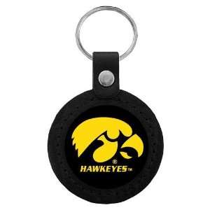   : Iowa Hawkeyes NCAA Classic Logo Leather Key Tag: Sports & Outdoors