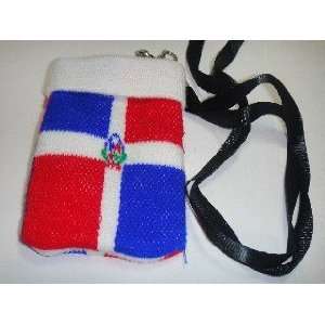    Cell Phone Pouch W/neck Strap   Dominican Flag 