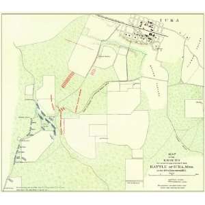  IUKA BATTLE MISSISSIPPI (MS) CIVIL WAR MAP 1862: Home 