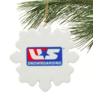  U.S. Snowboarding Snowflake Ornament