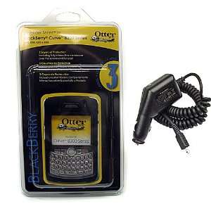 Otterbox Defender Case and Car Charger for Blackberry Curve 8300 8310 