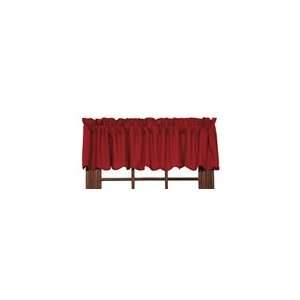 Victorian Heart British Red Solid Country Valance:  Home 