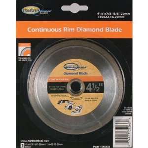Northern Industrial Continuous Rim Dry Cutting Diamond Blade   4 1/2in 