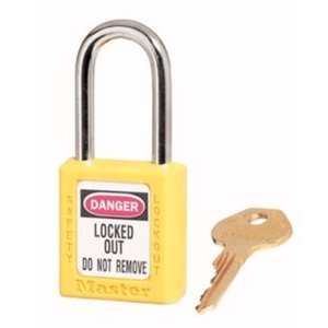 Master Lock 410KAW17YLW2KEY Safety Series Padlock for Lockout/Tagout 