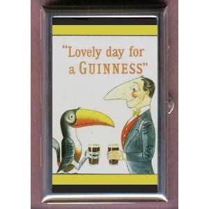  GUINNESS BEER TOUCAN RETRO AD Coin, Mint or Pill Box Made 