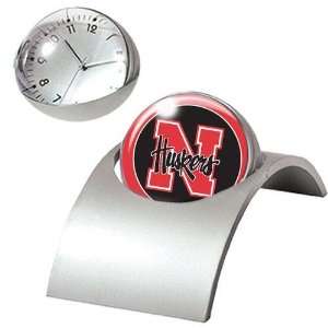 Nebraska Cornhuskers NCAA Spinning Clock
