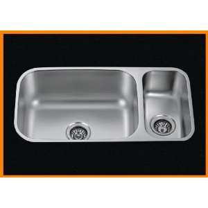  LessCare L204RL Undermount Double Bowl Stainless Steel 