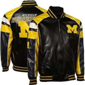  NCAA Michigan Wolverines Youth Black 2010 Pleather Full 