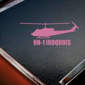  UH 1 IROQUOIS Pink Decal Military Soldier Window Pink 
