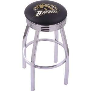  Western Michigan University Steel Stool with 2.5 Ribbed 