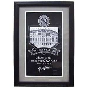  New York Yankees Yankee Stadium Framed Wall Plaque: Sports 