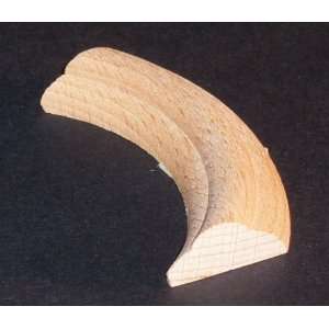  1/2 Single Bead Beech Short Curve Corner Moulding 