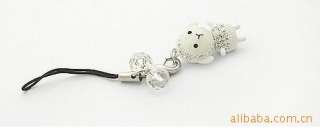 Lovely cute White Sheep Cell phone  PDA Straps & Charms Pendant 