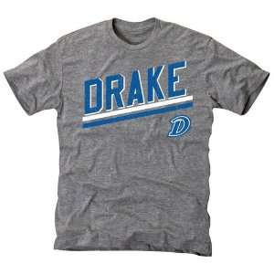 Drake Bulldogs Rising Bar Tri Blend T Shirt   Ash  Sports 