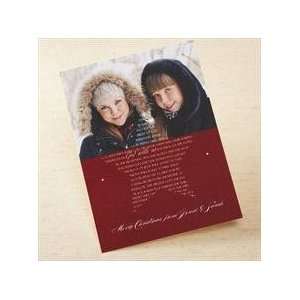 Cranberry Christmas Story Star Holiday Card