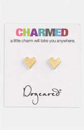 Dogeared Charmed   Heart Stud Earrings $40.00