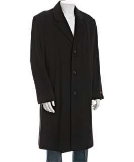 Michael Kors black wool 3 button topper coat  