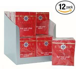 Stash Tea Company Chai Spice Black Tea 12/10, 0.6 Oz Packages (Pack of 
