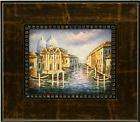 Vintage Watercolor Gondola Venice Italy Painting  