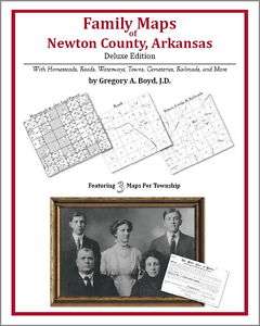 Family Maps Newton County Arkansas Genealogy AR Plat  
