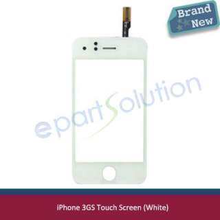 White iPhone 3Gs Touch Screen Digitizer + Home Button  