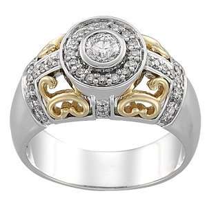  1/2 ct tw Filigree Diamond Engagement Ring: Diamond 