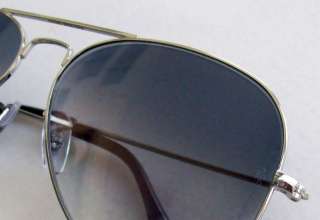   AVIATOR RB 3025 002/32 SILVER GRAY GRADIENT SUNGLASSES 58mm AUTHENTIC