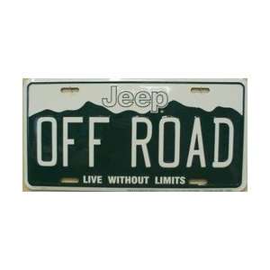  Off Road Life without Limits Jeep License Plate
