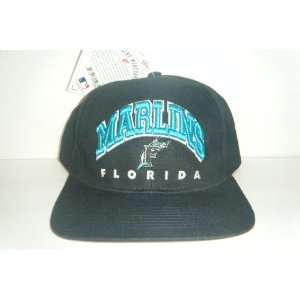  Florida Marlins Vintage Snapback Hat Authentic Cap Sports 
