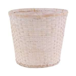  Bamboo White Washed Pot Cover   12 Arts, Crafts & Sewing