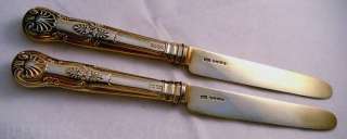   Mary Chawner STERLING SILVER ANTIQUE KNIVES KNIFE LATE GEORGIAN Kings