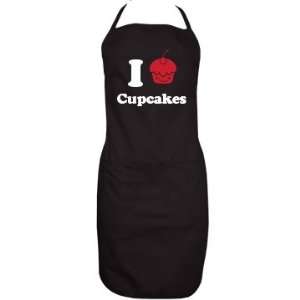 I Love Cupcakes Custom Adjustable Full Length Apron