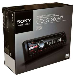 New SONY CDXGT260MP In Dash CD/ AUX iPod Car Player Reciever Radio 
