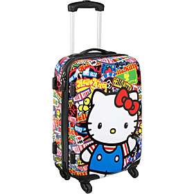 Loungefly Hello Kitty Hardsided Sticker Print Rolling Luggage    
