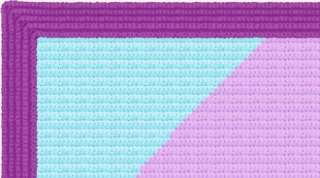 Hello Kitty Rainbow Afghan Blanket Crochet Pattern  
