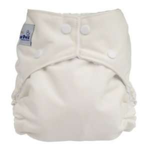  FuzziBunz Cloth Diapers   White Small 7 18 lbs [Baby 