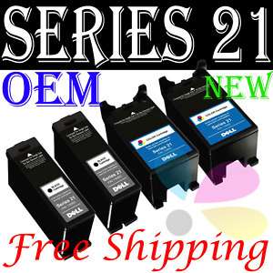 GENUINE Y498D Y499D Dell Series 21 OEM ink cartridge  