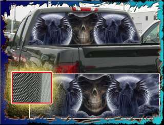 Grim Reaper Skull Truck Rear Window Graphic   Your symbol available 