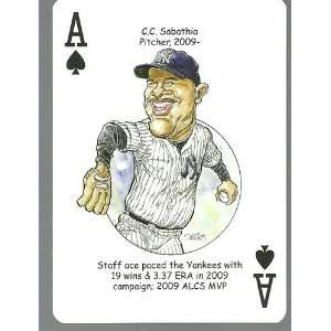 Cc Sabathia   Oddball NEW York Yankees Playing Card
