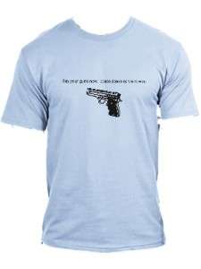Zombie Buy Your Guns Funny T Shirt All Sizes Colors  