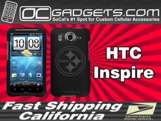 PITTSBURGH STEELERS BLACK CASE COVER HTC ATT INSPIRE  