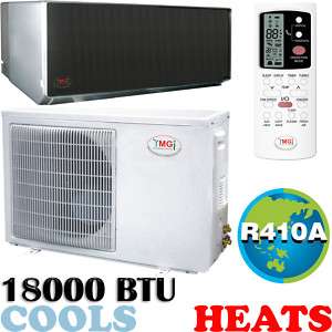 Ton Mini Ductless Split Air Conditioner, Heat Pump 18000 BTU 