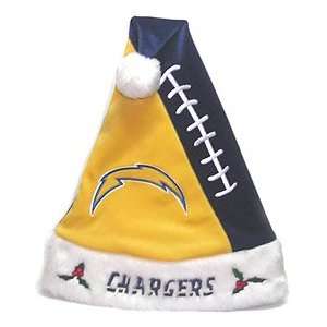    San Diego Chargers Color Block Santa Hat