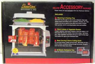 Ronco Showtime Rotisserie & BBQ Deluxe Accessory Package New  