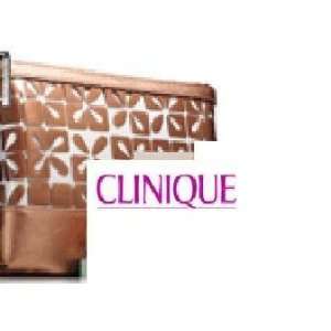  Clinique Bronze Flower Cosmetic Bag 