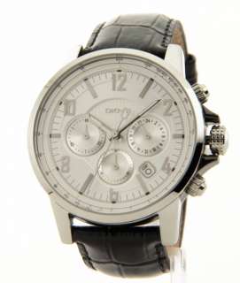 DKNY Genuine Leather Chrono Date Mens NY1463 Large Casual Watch 