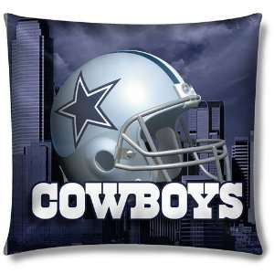 Dallas Cowboys NFL Photo Real Toss Pillow (18x18)  Sports 
