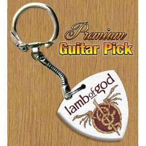  Lamb of God Keyring Bass Guitar Pick Both Sides Printed 